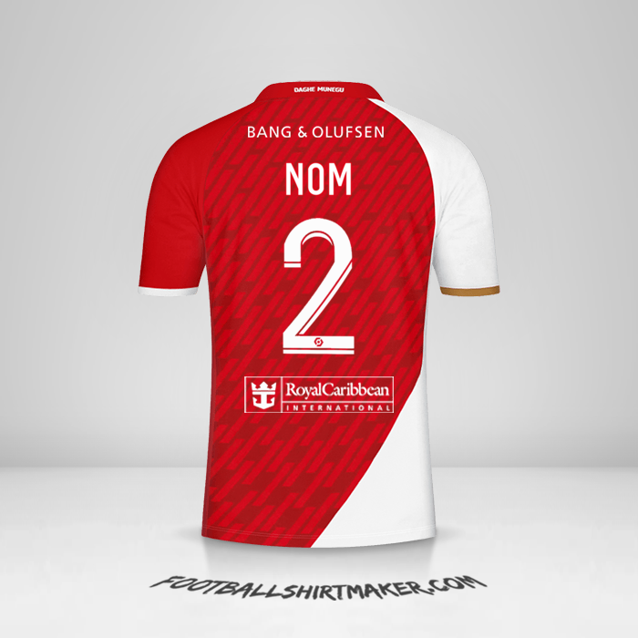 Maillot As Monaco 2023/2024 -  nom - 2