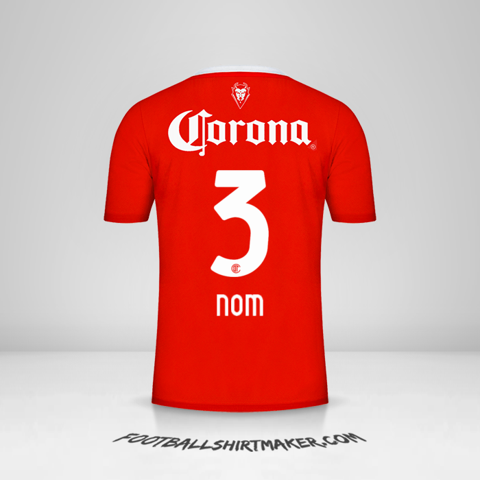 Maillot Toluca FC 2023/2024 -  nom - 3