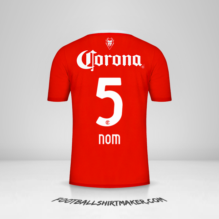 Maillot Toluca FC 2023/2024 -  nom - 5