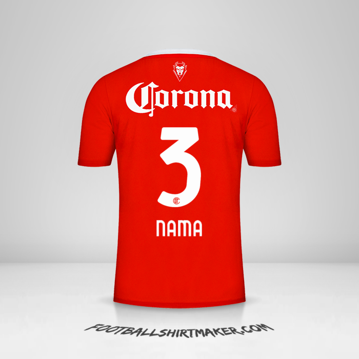 Jersey Toluca FC 2023/2024 -  nama - 3