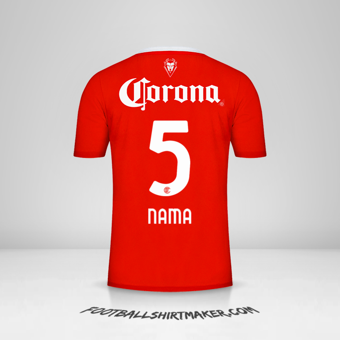 Jersey Toluca FC 2023/2024 -  nama - 5