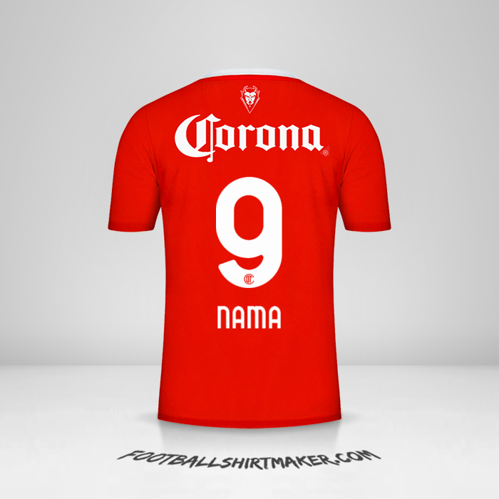Jersey Toluca FC 2023/2024 -  nama - 9