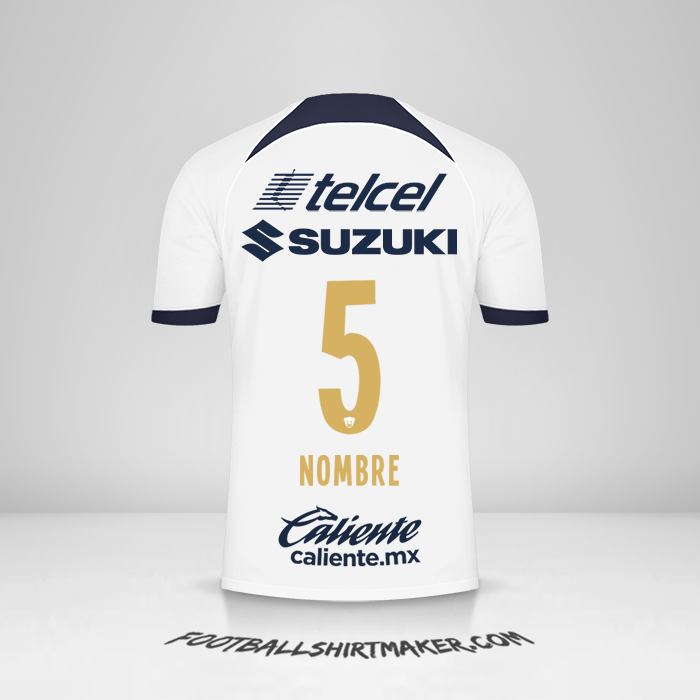 Jersey Pumas UNAM 2023/2024 -  nombre - 5