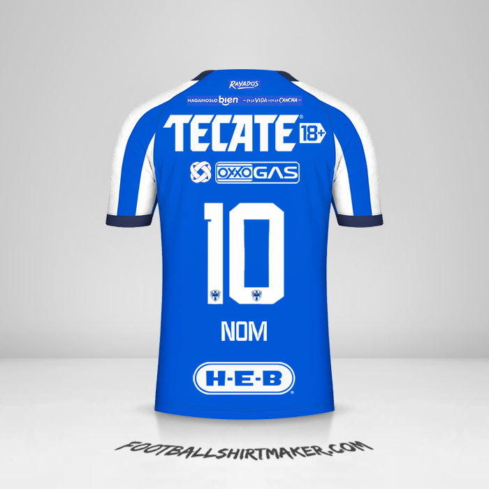 Maillot Monterrey 2023/2024 -  nom - 10