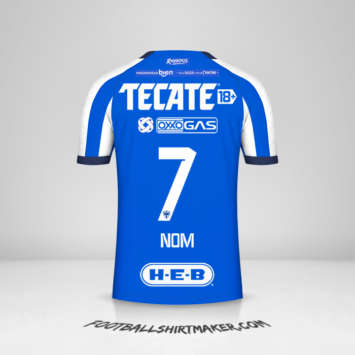 Maillot Monterrey 2023/2024 -  nom - 7