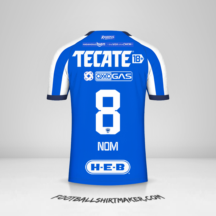 Maillot Monterrey 2023/2024 -  nom - 8