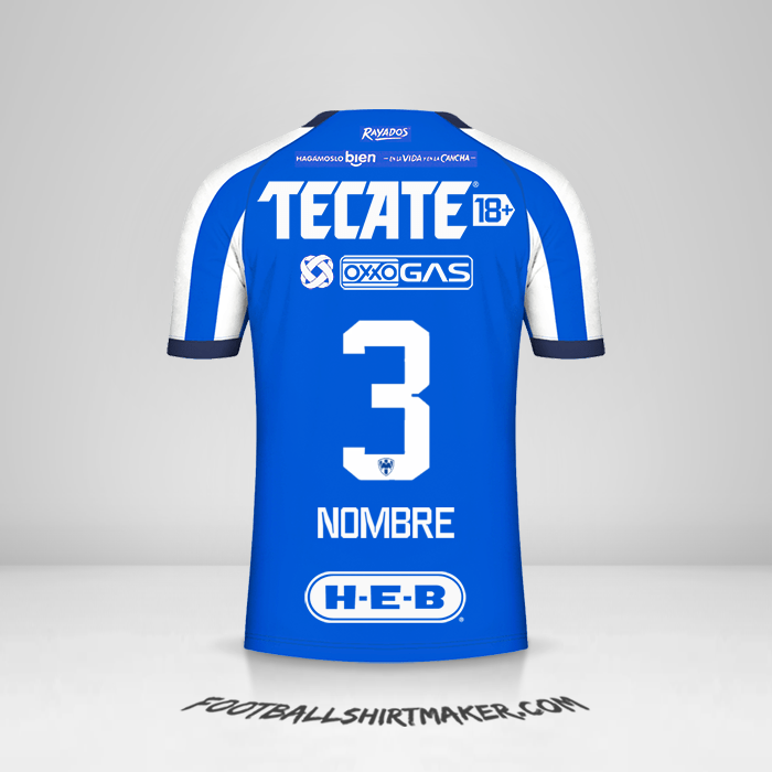 Jersey Monterrey 2023/2024 -  nombre - 3