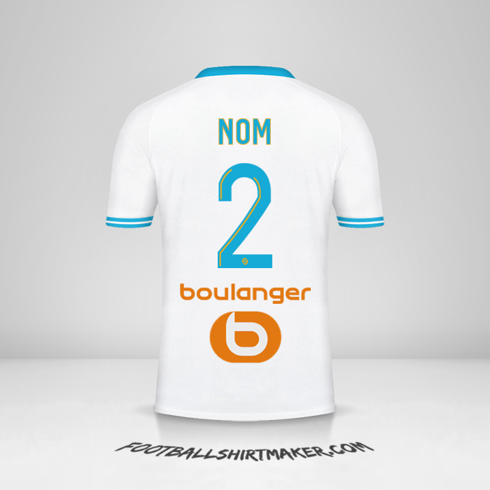 Maillot Olympique de Marseille 2023/2024 -  nom - 2