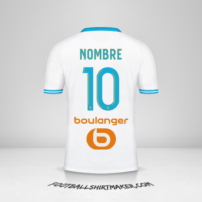 Jersey Olympique de Marseille 2023/2024 -  nombre - 10