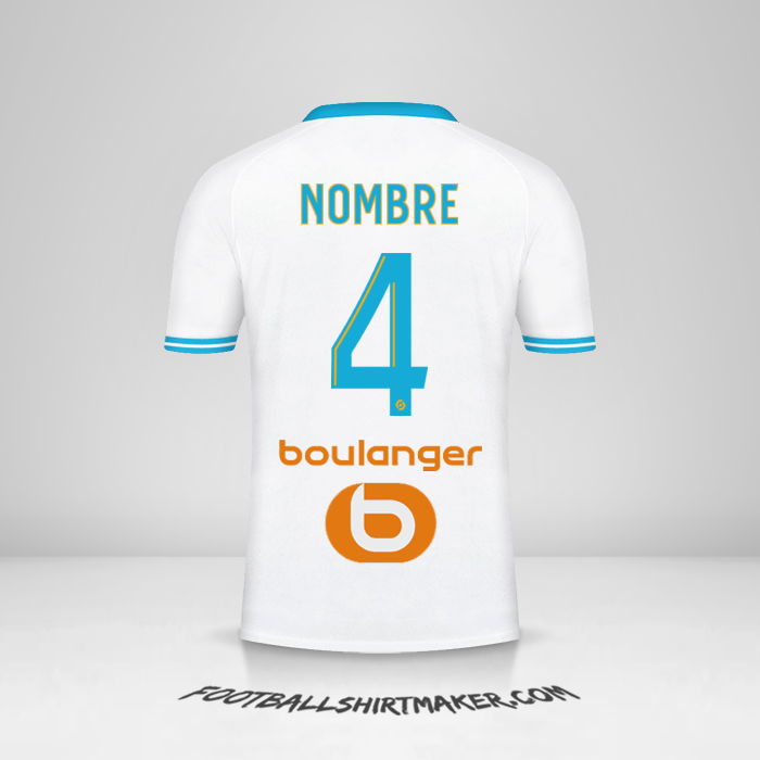 Camiseta Olympique de Marseille 2023/2024 -  nombre - 4
