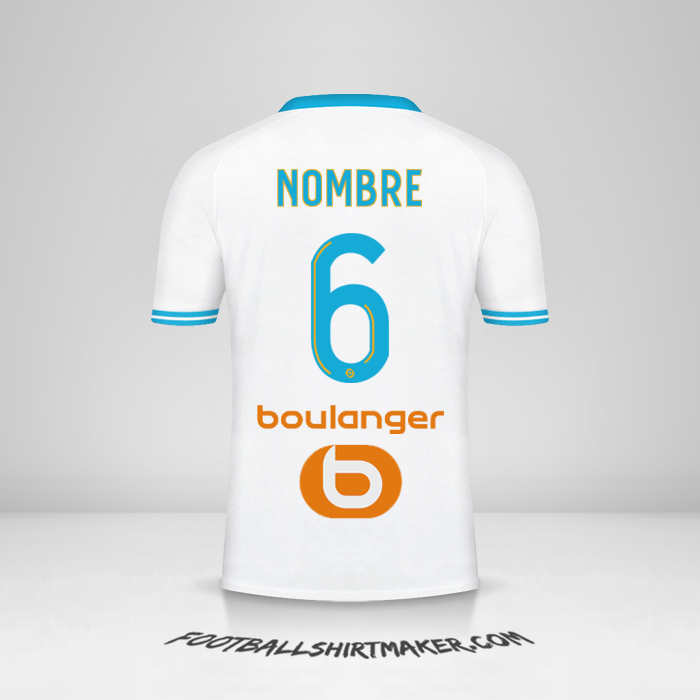Camiseta Olympique de Marseille 2023/2024 -  nombre - 6