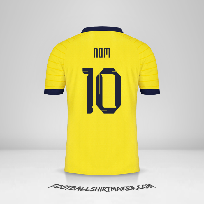 Maillot Équateur 2023 -  nom - 10