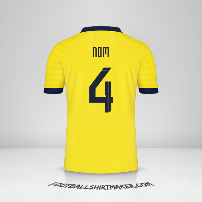 Maillot Équateur 2023 -  nom - 4