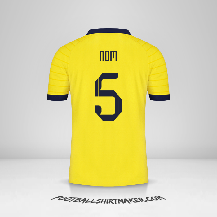 Maillot Équateur 2023 -  nom - 5
