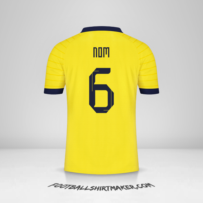 Maillot Équateur 2023 -  nom - 6