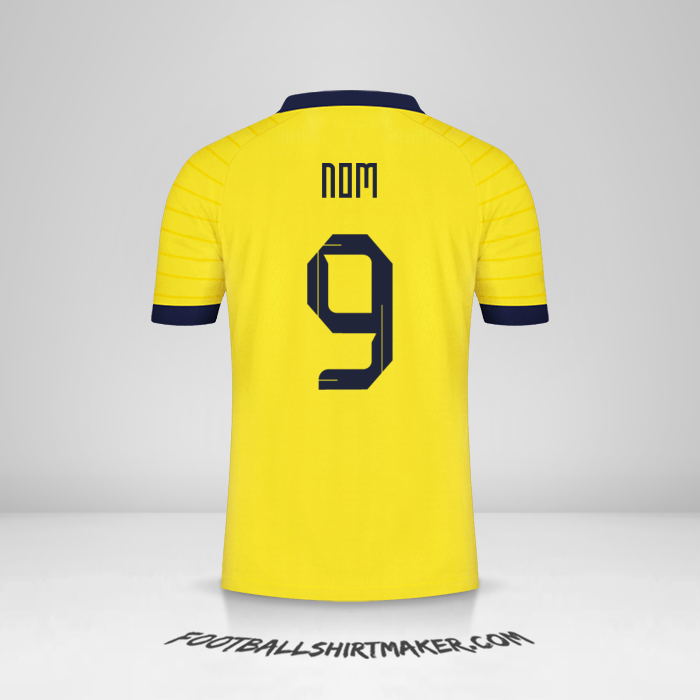 Maillot Équateur 2023 -  nom - 9