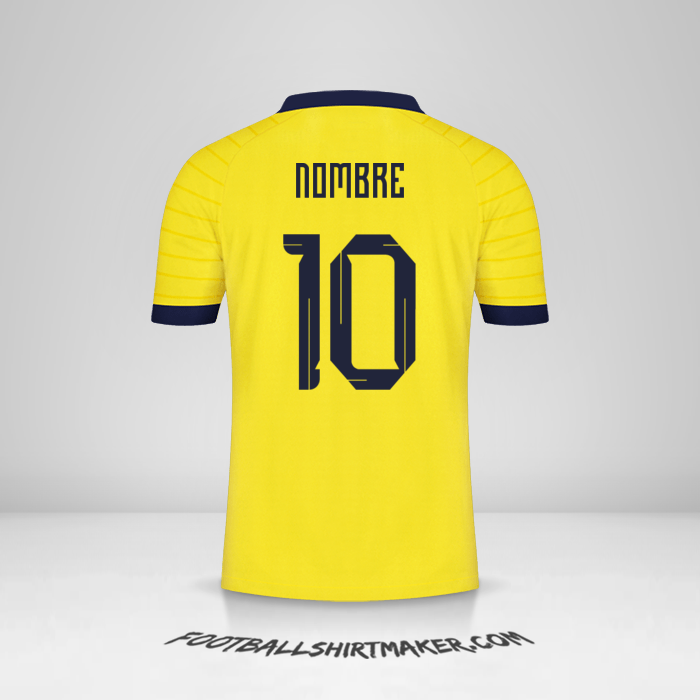 Camiseta Ecuador 2023 -  nombre - 10