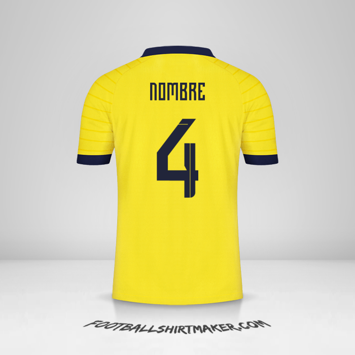 Camiseta Ecuador 2023 -  nombre - 4