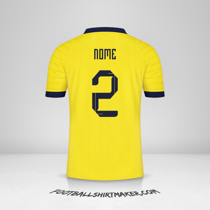 Camisola Equador 2023 -  nome - 2
