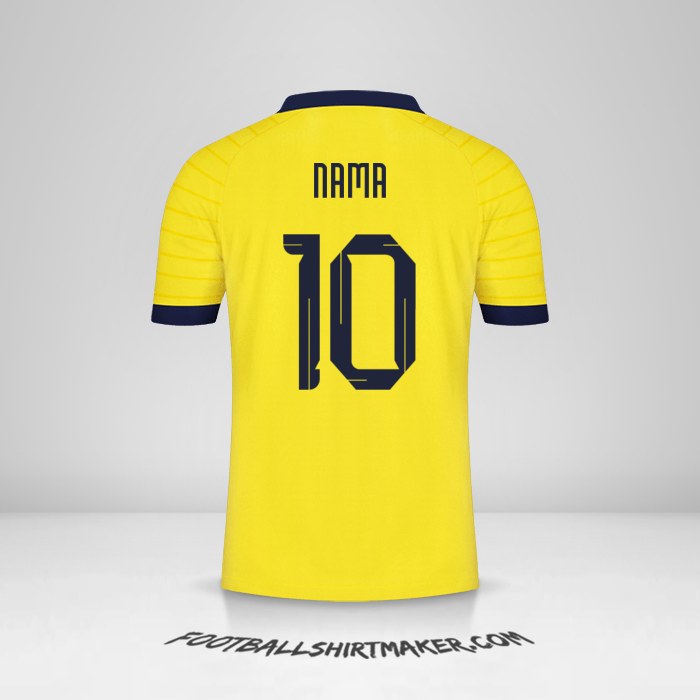 Jersey Ekuador 2023 -  nama - 10