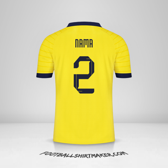 Jersey Ekuador 2023 -  nama - 2