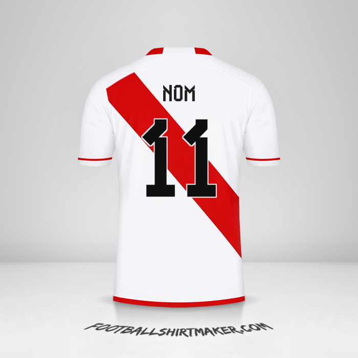 Maillot Pérou 2023 -  nom - 11