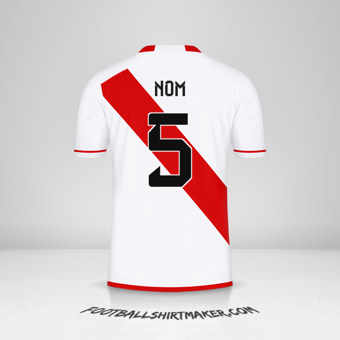 Maillot Pérou 2023 -  nom - 5