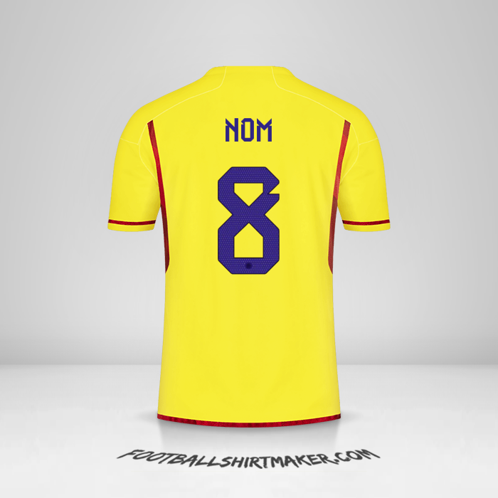 Maillot Colombie 2022/2023 -  nom - 8