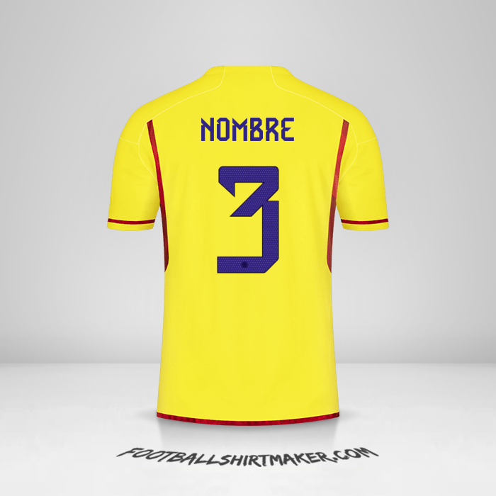Camiseta Colombia 2022/2023 -  nombre - 3
