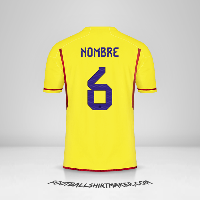Camiseta Colombia 2022/2023 -  nombre - 6