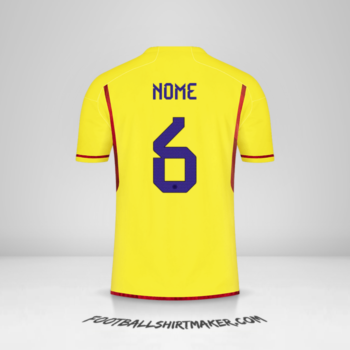 Camisola Colômbia 2022/2023 -  nome - 6