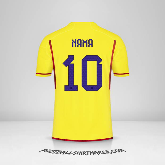 Jersey Kolombia 2022/2023 -  nama - 10