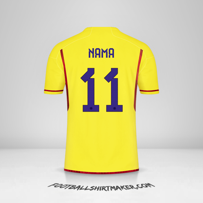 Jersey Kolombia 2022/2023 -  nama - 11