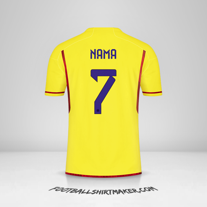 Jersey Kolombia 2022/2023 -  nama - 7