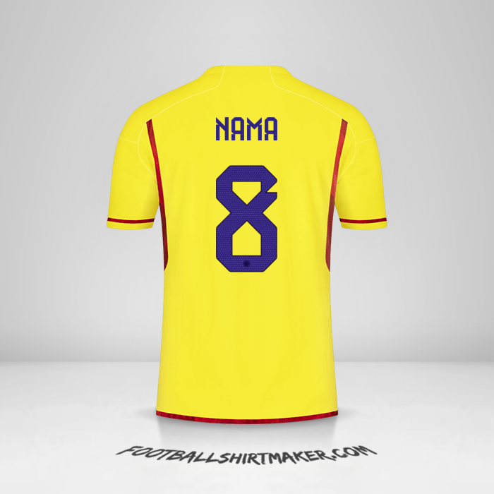 Jersey Kolombia 2022/2023 -  nama - 8