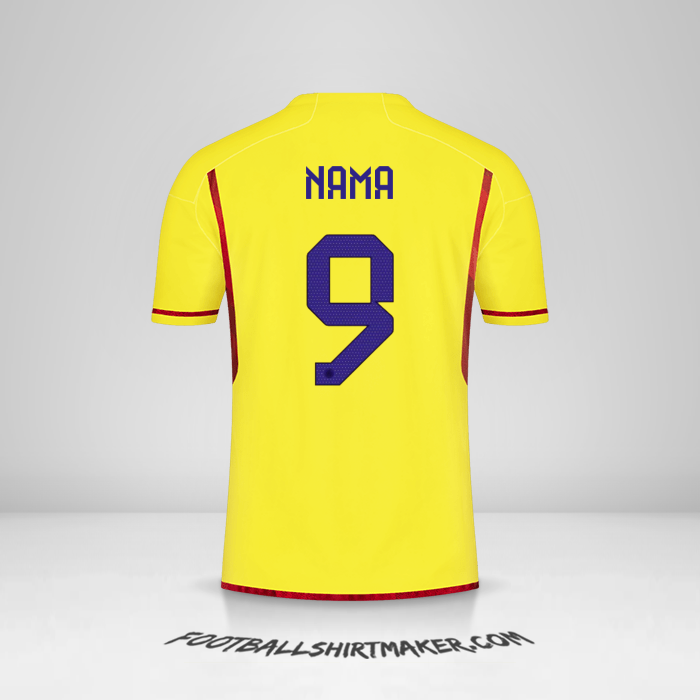 Jersey Kolombia 2022/2023 -  nama - 9