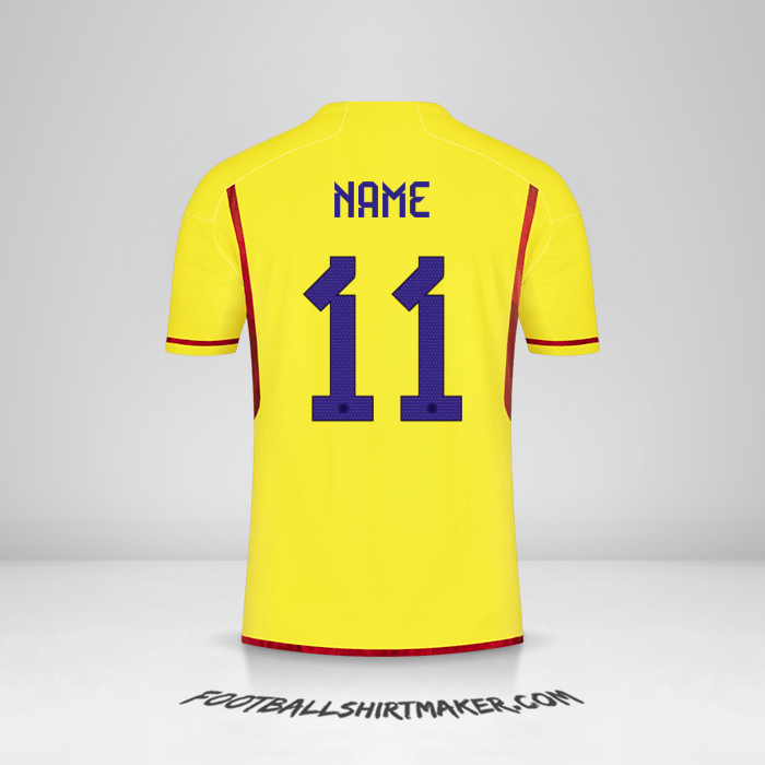 Shirt Colombia 2022/2023 -  name - 11