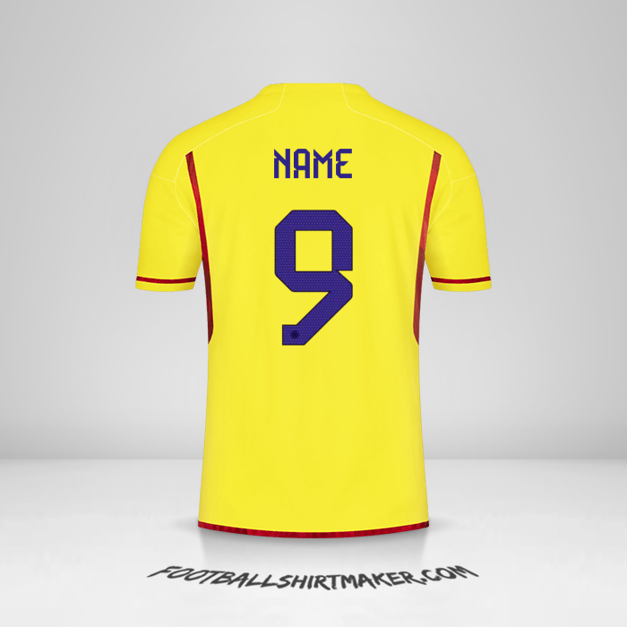 Jersey Colombia 2022/2023 -  name - 9