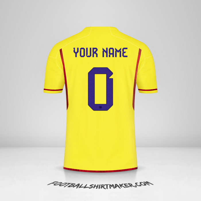 Shirt Colombia 2022/2023 -  your name - 0