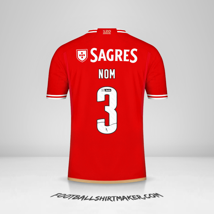 Maillot SL Benfica 2023/2024 -  nom - 3