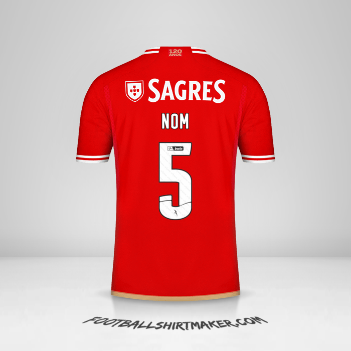 Maillot SL Benfica 2023/2024 -  nom - 5