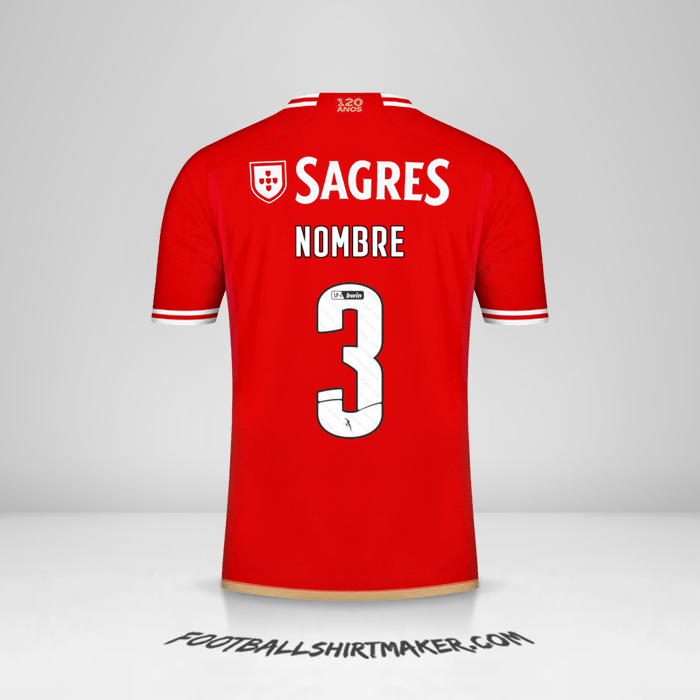 Camiseta SL Benfica 2023/2024 -  nombre - 3
