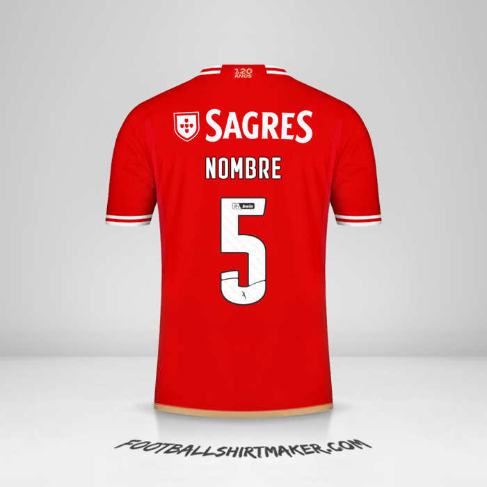 Jersey SL Benfica 2023/2024 -  nombre - 5