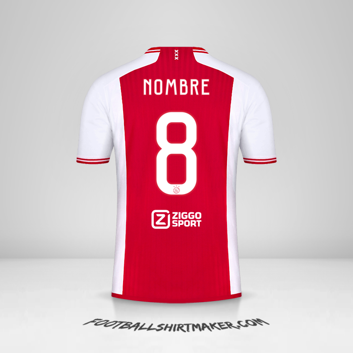 Jersey AFC Ajax 2023/2024 -  nombre - 8