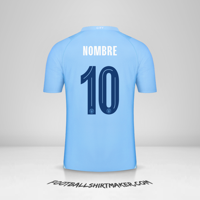 Jersey Manchester City Cup 2023/2024 -  nombre - 10