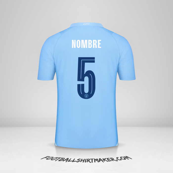 Camiseta Manchester City Cup 2023/2024 -  nombre - 5