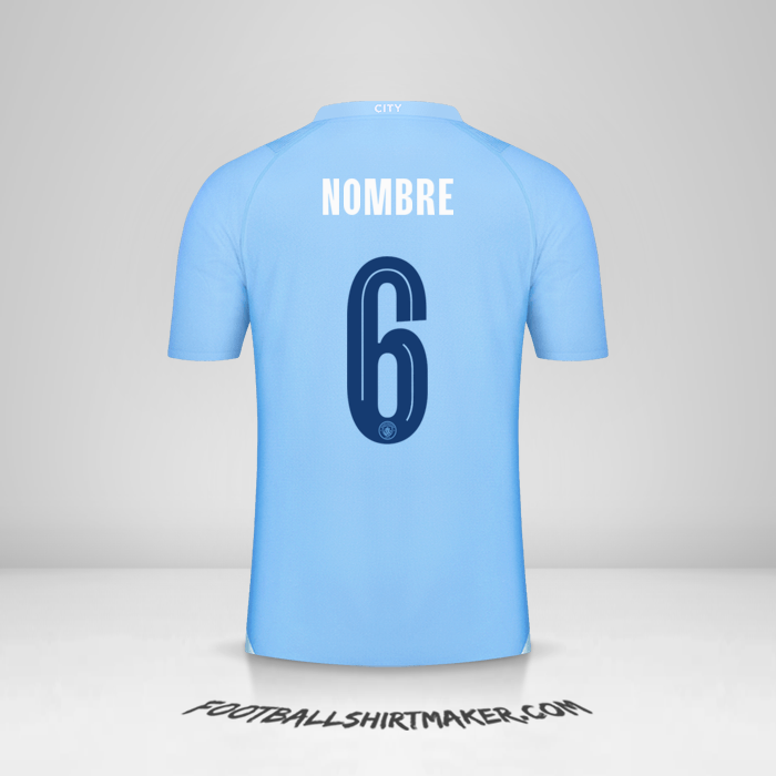 Jersey Manchester City Cup 2023/2024 -  nombre - 6