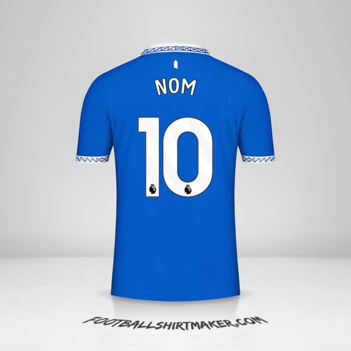 Maillot Everton FC 2023/2024 -  nom - 10