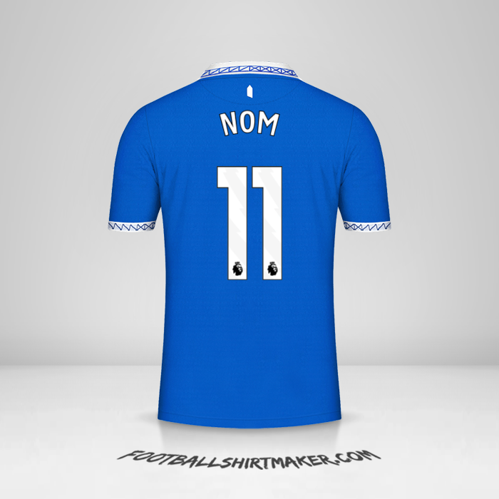 Maillot Everton FC 2023/2024 -  nom - 11