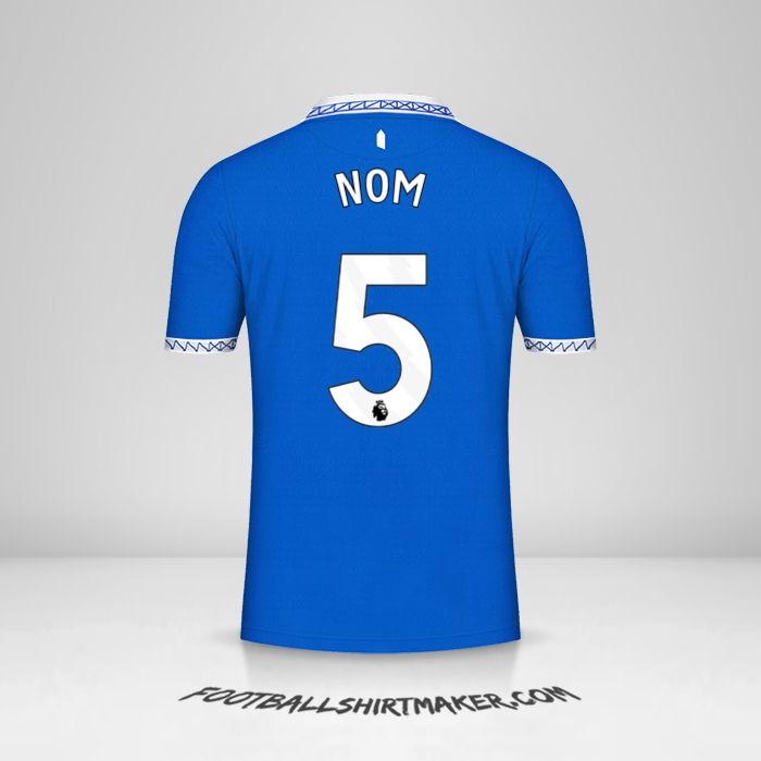 Maillot Everton FC 2023/2024 -  nom - 5